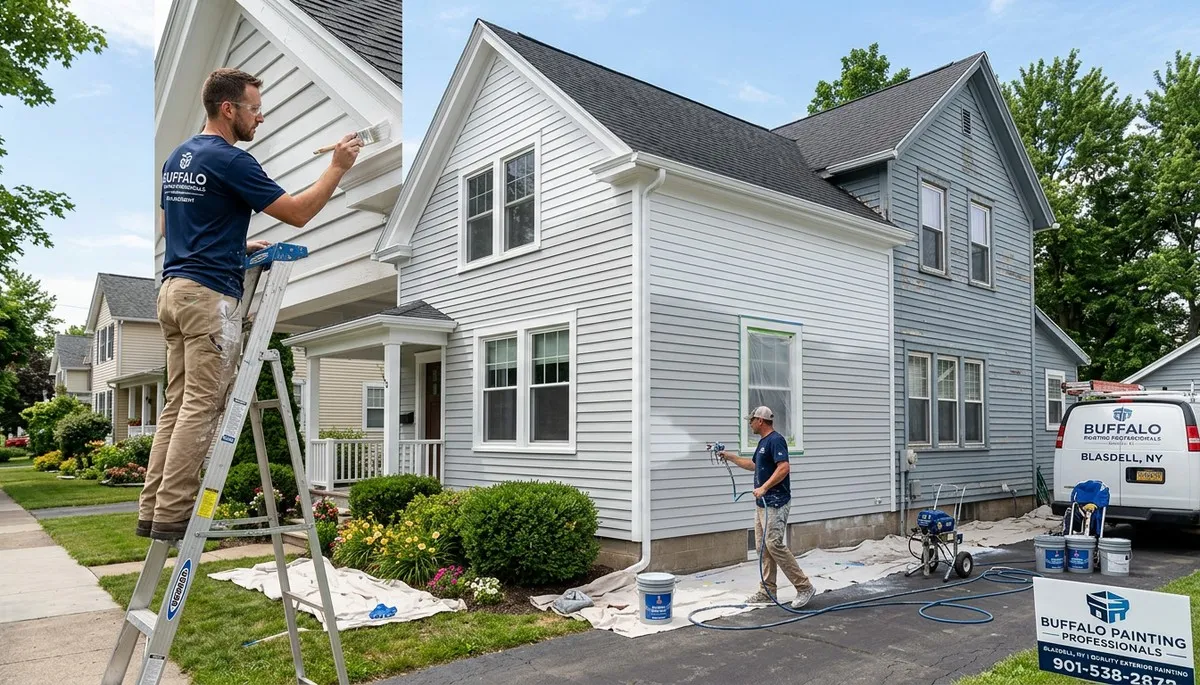Professional house painters in Buffalo NY providing expert residential exterior painting services